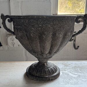 Elegant Black Decorative Urn